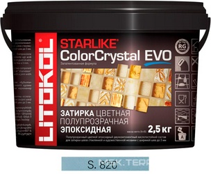 Затирка Starlike Color Crystal EVO AZZURRO TAORMINA S.820  2,5 кг. ZZ