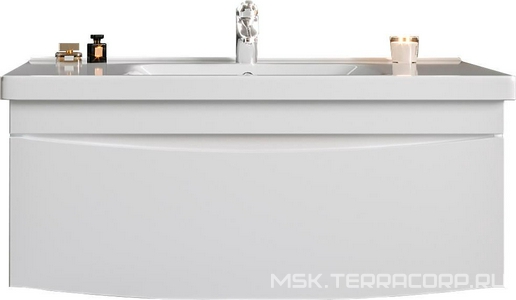 Тумба подвесная  Бриклаер  "40", БЕЗ раковины, цвет белый ZZ Бриклаер Вега 4627125414022