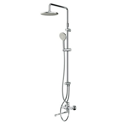 Душевой набор X-Joy для ванны с душем (смеситель/верхний душ/душевая стойка), цв. хром, ZZ