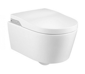 Подвесной унитаз IN-WASH INSPIRA 45х70,2x60 см, безободковый,с электорнной функц. биде, крышка-сиденье с функцией биде, пульт в комп, XX