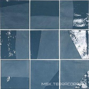 Керамогранит для пола и стены APE Ceramica Delight Drop Blue 13,8x13,8 A035196