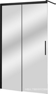 Душевая перегородка RGW Walk In WA-13-B 100x195, профиль матовый черный, стекло прозрачное ZZ RGW Leipzig 
06123399-11