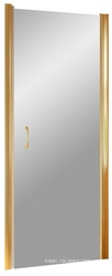 Дверь в душевой проем ЕР LUX 80 09 01 правая профиль золото стекло прозрачное, ZZ
