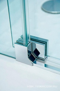 Душ уголок с распаш. дверьми (800-900)x(800-900)x1950 мм,(стекл.прозр.8мм,фурнит.цв.хром),ZZ Cezares Slider SLIDER-A-2-80/90-C-Cr