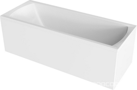 Ванна акриловая   160х70 см без ножек и слива-перелива, цвет белый ZZ 1Marka Modern 01мод1670