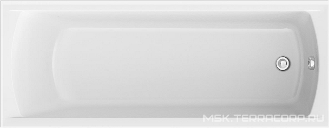Ванна акриловая  Modern 160х70 см без ножек и слива-перелива, цвет белый ZZ