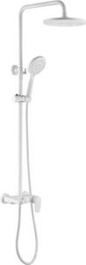 Душевой комплект (стойка д/душа со смесителем)SPECTRE Matt White, цв. белый матовый,  ZZ Boheme Spectre 458-MW