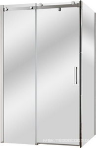 Душевой уголок1100x800 (1075-1125)x(780-805)x1950 мм, сдвижная с неподв. сегм., справа/слева, (стекло прозрачное 8мм, фурнит. цв.хром), Stylus ZZ Cezares Stylus-Soft STYLUS-SOFT-AH-1-110/80-C-Cr