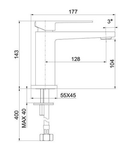 Смеситель для раковины, с д/к, (цв.золото),  ZZ Webert Pegaso PE830102010