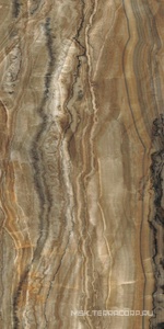 Керамогранит для пола и стены Idalgo Гранит Оникс  коричневый LLR лаппат   60x120 ID9075b053LLR