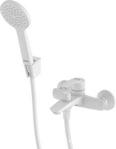 Смеситель для ванны и душа Iddis Ray RAYSB02i02WA, цв. белый матовый, ZZ Iddis ray RAYWT02i02