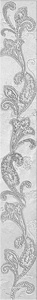 Декор Azori Lounge Бордюр SFUMATO GREY PAISLEY 50.5*6.2 583241002