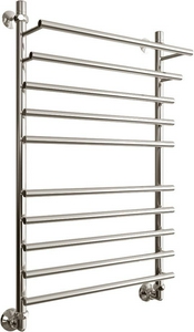 Полотенцесушитель водяной с полкой 100х60 см, БЕЗ установочного комплекта n166302, цв. хром глянец, ZZ Двин F Primo 4627086005864/4627086006175