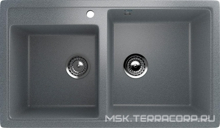 Мойка кухонная Ulgran U-200-309 темно-серая 48x84x20 Ulgran u-200 s376022