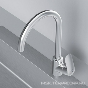 Смеситель для кухни , излив 27 см, цв.хром AMPM Like F8007100