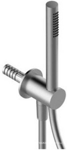 Душевой набор (ручной душ, кронштейн совмещённый со шланговым подсоединением, шланг цв.белый 150см), (цв.нерж.сталь),  ZZ Zazzeri Z316 3300 Q419 A00