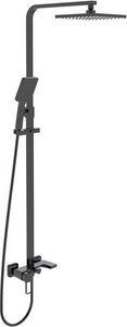 Душевая стойка IDDIS  BILBL1Fi06, смеситель, ручной душ, верхний душ, излив, цв. черный ZZ Iddis Bild BILBL1Fi06