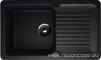 Мойка кухонная Ulgran U-506-308 черная 49x77x22 Ulgran u-506 s369664