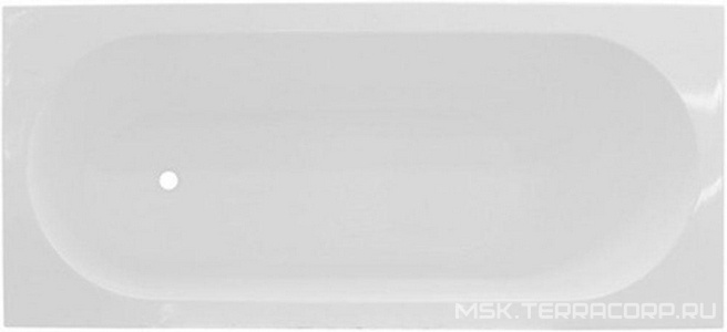 Ванна из искусственного камня, 170х75 см, тонкий борт, без возможности установки фронт.панели, цв. белый глянец Эстет честер ФР-00015351