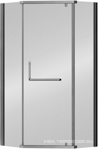 Душевое ограждение, пятиугольное, двери распашный 90*90*h195 cм, cтекло прозрачное, профиль графит Veconi RV RV36GR-90-01-C5