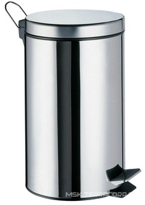 Мусорное ведро K-612 12 л с педалью д/открывания крышки, цв. хром ZZ Wasserkraft Универсал K-612