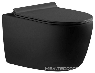 Унитаз подвесной Aquanet Rimless Cetus-W BL-102N-WHT, крышка - сидение в комплекте (Soft Close-SLIMSEAT), ZZ Aquanet cetus 243541 (211908)