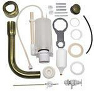 Механизм двойного смыва для "Среднего" бачка, (труба и кнопка смыва цв. золото в компл.),  ZZ TW Collection Bristol TWBR23oro