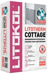 Штукатурно-клеевя  армир. смесь Litotherm Cottage 25кг. ZZ