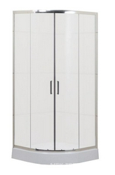 Душевой уголок 850x850x1850 мм, матовое стекло, профиль хром, Uno ZZ