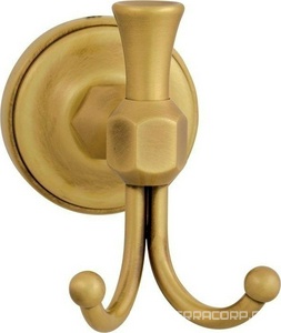 Крючок двойной, (цв.бронза),  ZZ Migliore Fortuna 27710