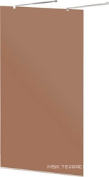 LIBERTA-L-2-90-BR-Cr Душевая перегородка с возможностью двустороннего входа, стекло бронза, профиль хром, 900x1950 мм | ZZ