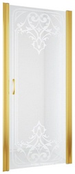 Дверь в душевой проем ЕР 90 09 ARTDECO D2  профиль золото стекло узорчатое ARTDECOD2, БЕЗ покрытия ZZ