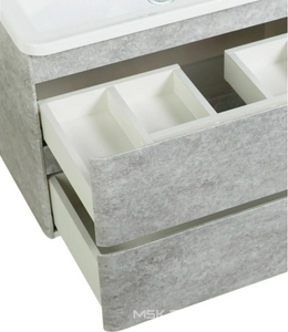 База под раковину подвесная с двумя выкатными ящиками, 800х455хh570мм, без раковины, (цв.Cemento Verona Grigio),  ZZ BelBagno Albano ALBANO-800-2C-SO-CVG