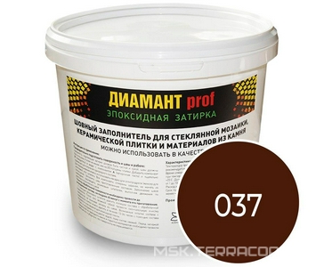 Затирка эпоксидная "Диамант PROF" (Expert)  каштан 5кг. ZZ Антураж Диамант PROF Expert 137097