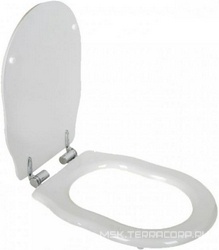 Сиденье для НАПОЛЬНОГО унитаза, с микролифтом, (цв. белый, петли цв. хром), Bristol ZZ