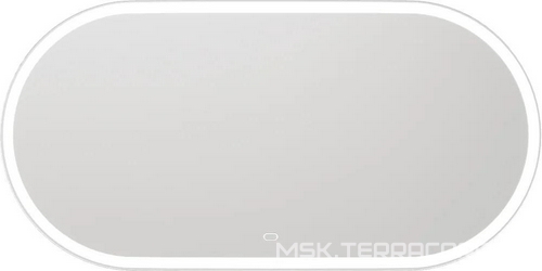 Зеркало STWORKI Мальмё 100x50 см с подсветкой, сенсор на зеркале, овальное, ZZ