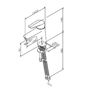 Смеситель для раковины , БЕЗ донного клапана, с устан.компл., хром AMPM Joy F85E02100