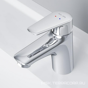 Смеситель для раковины , БЕЗ донного клапана, с устан.компл., хром AMPM Joy F85E02100