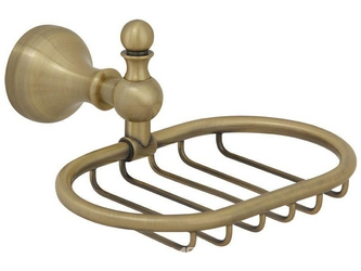 Мыльница-решетка настенная, бронза ZZ