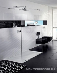 Поддон д/душа прямоуг.1600х900хh18/100мм, двойной сифон в комплекте, ножки, опора, уплотнитель в компл., (кварил, цв.белый глянц.),  ZZ Villeroy & Boch Squaro UDQ1690SQR2V-01