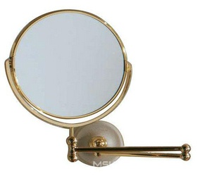 Зеркало выдвижное 23х52хh31см, золото/керамика/лакиров.беж, Loira Z XXZ