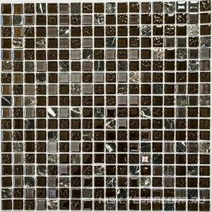 Мозаика Bonaparte Мозаика стеклянная с камнем Alana (15x15x4) ZZ 30x30