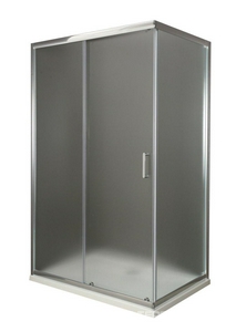 Душевой уголок 1200х900хh1950мм, прямоуг., правый/левый, (стекло рифленое Punto 5мм, фурн.цв.хром),  ZZ BelBagno Uno-195 UNO-195-AH-1-120/90-P-Cr
