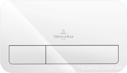 Клавиша двойного смыва (высококачественный композитный материал (пластик) цв. белый),  E200 ZZ Villeroy & Boch ViConnect 92249068