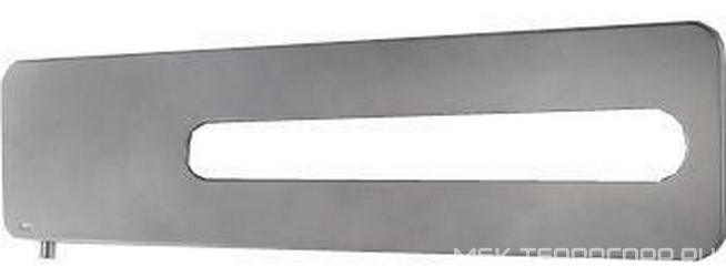 Полотенцесушитель h404х1604мм, на сист.отоп., до 8bar, 572W, G1/2, (креплен, клап Маевск.в компл.), БЕЗ кран/пер.,(цв.серебро) Badge ZZ
