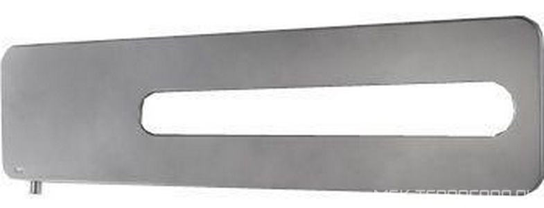 Полотенцесушитель h404х1604мм, на сист.отоп., до 8bar, 572W, G1/2, (креплен, клап Маевск.в компл.), БЕЗ кран/пер.,(цв.серебро)  ZZ Cordivari Badge 354006100021 F07/3540806100021 F07