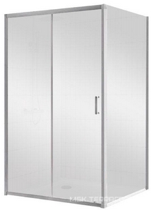 Душевой уголок 1000(987-1000)х900(887-900)хh1850мм, прямоуг., правый/левый, (стекло прозрачн.5/4мм, фурн.цв.хром), Uno ZZ BelBagno UNO UNO-AH-1-100/90-C-Cr