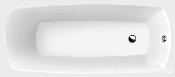 Ванна 1700х750х500мм, (кварил цв. 01 белый), без отверст.перелива, сверло,ножки пласт.h145-180мм в компл, (без удлинён. слива-перелива), My Art ZZ