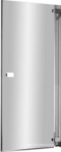 Дверь распашная для ниши, DX петли справа (96,5/105хh195см, стекло 6мм, GL прозр. c покрыт. High Glass, фурн. 05 полир.алюмин) E-LITE ZZ Provex E-Lite 0005EN-R-05GL-HG