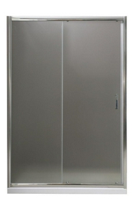 Дверь для душа, в нишу 1250хh1850мм, раздвижная, 1 дверь, 1 неподв.секция, правая/левая, (стекло рифленое Punto 5мм, фурн.цв.хром), Uno ZZ BelBagno UNO UNO-BF-1-125-P-Cr